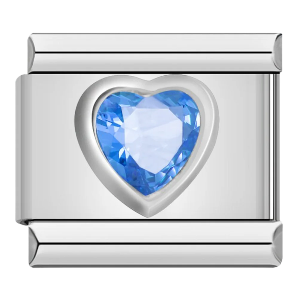 GEM HEART ITALIAN CHARM