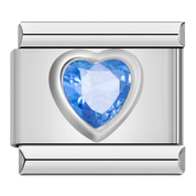 GEM HEART ITALIAN CHARM