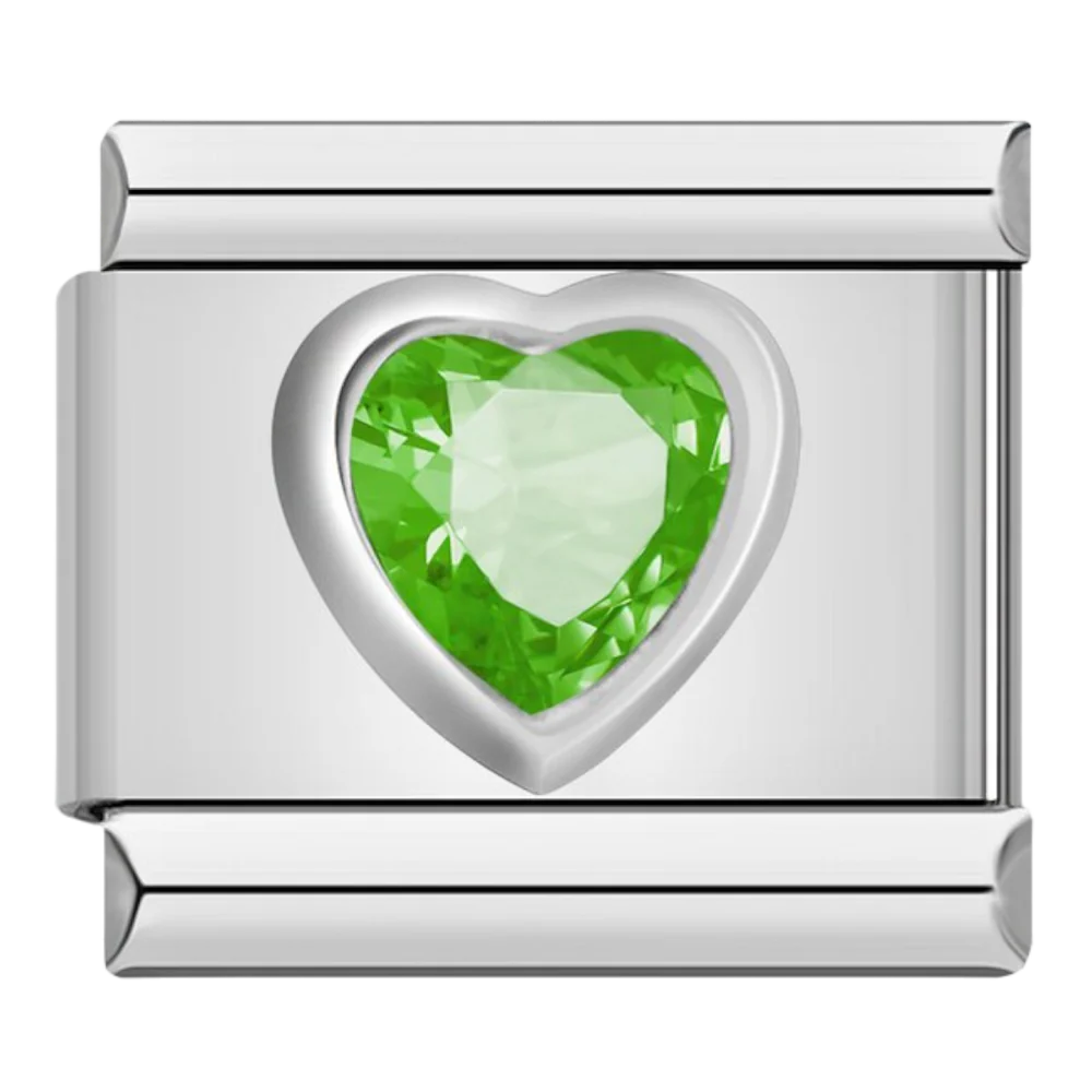 GEM HEART ITALIAN CHARM