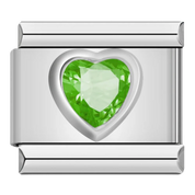 GEM HEART ITALIAN CHARM