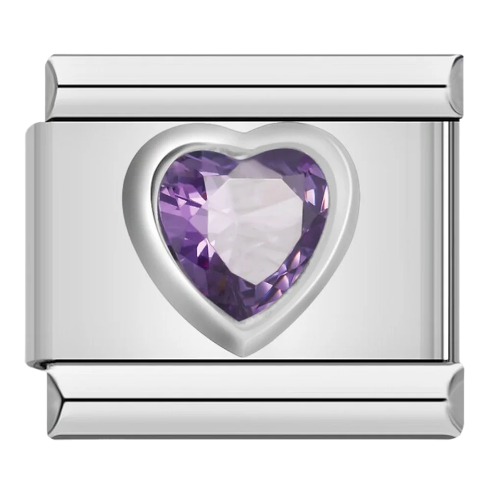 GEM HEART ITALIAN CHARM