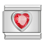 GEM HEART ITALIAN CHARM